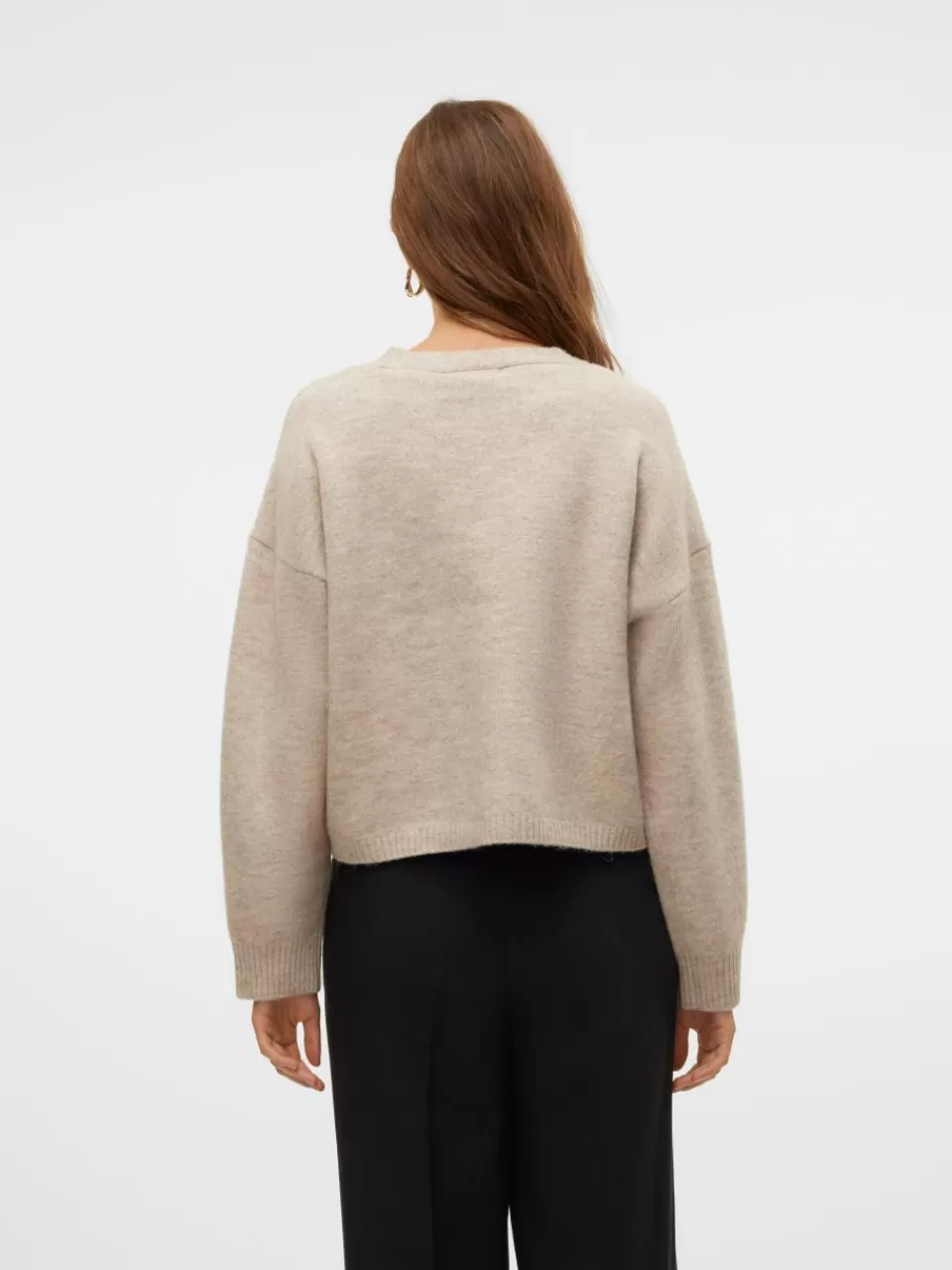 Best Sale VERO MODA AWGEMMA Strikket cardigan Plaza Taupe