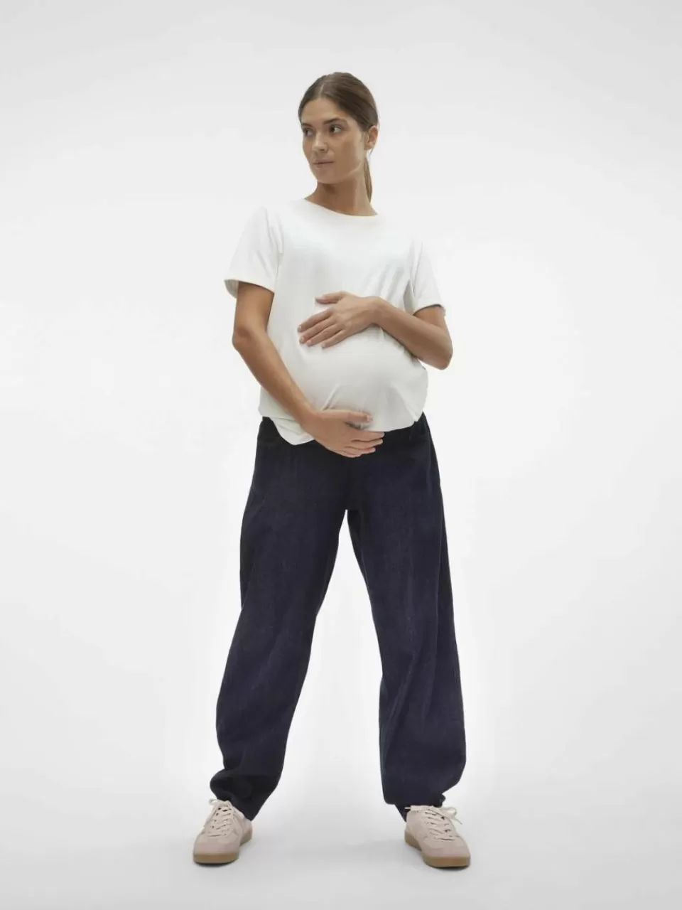 Fashion VERO MODA Mamma-jeans Dark Blue Denim