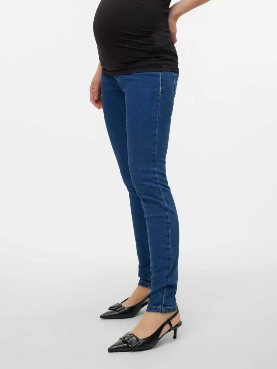 Best Sale VERO MODA Mamma-jeggings Dark Blue Denim