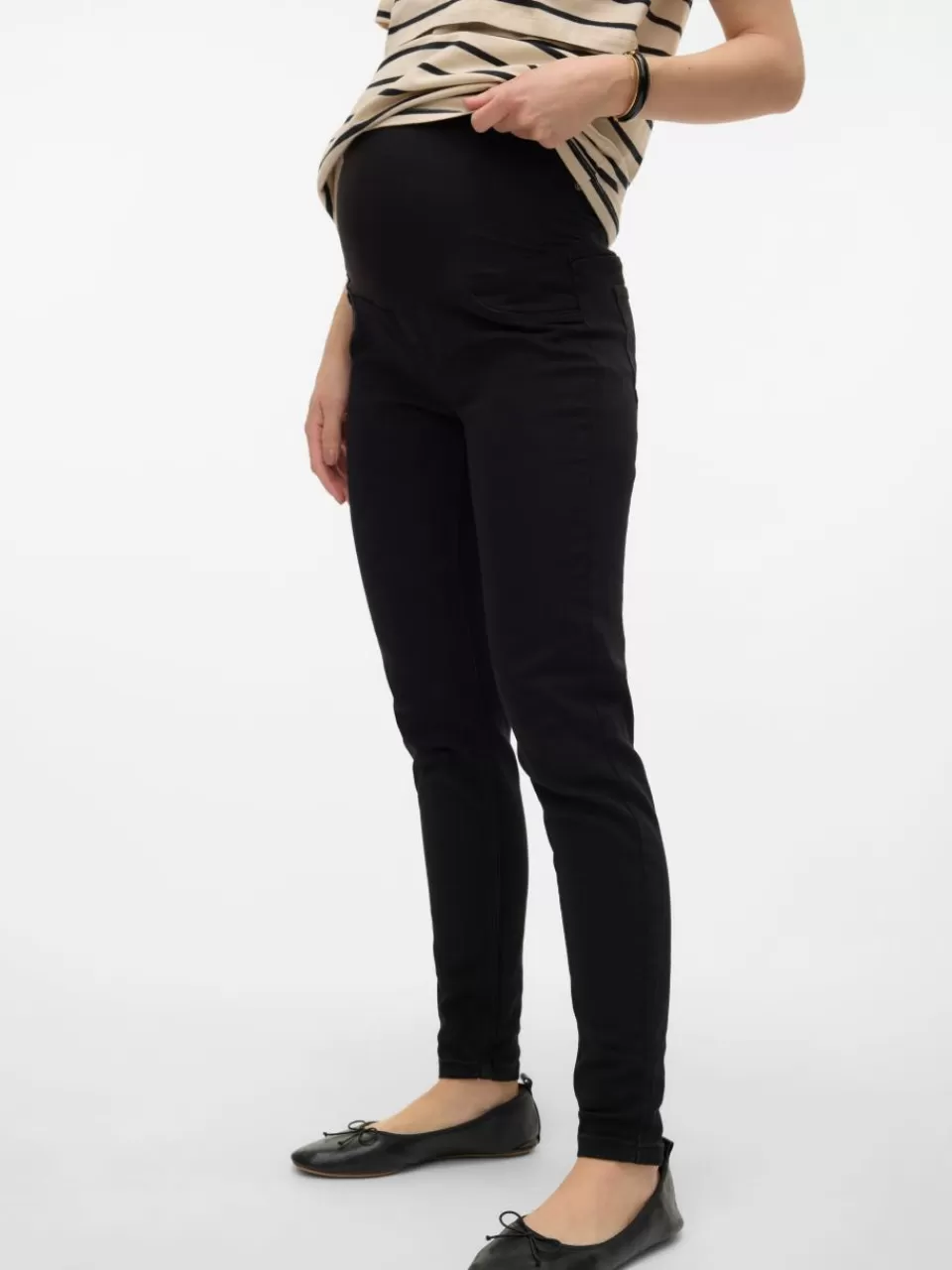 Best Sale VERO MODA Mamma-jeggings Black Denim