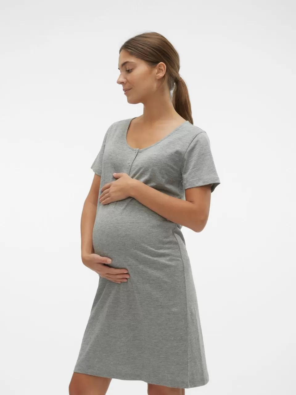 Cheap VERO MODA Mamma-nattdrakt Light Grey Melange