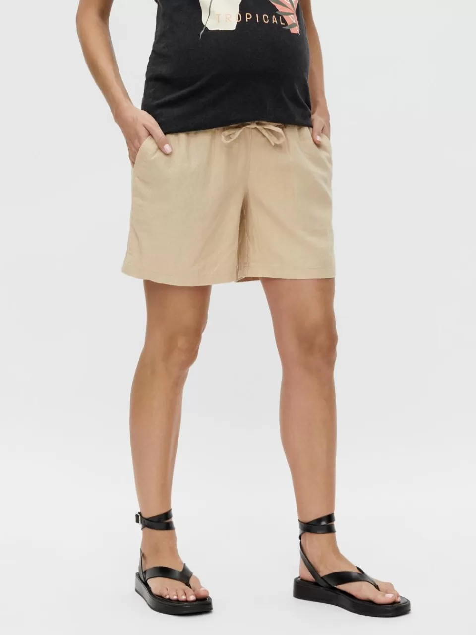 Flash Sale VERO MODA Mamma-shorts Warm Sand