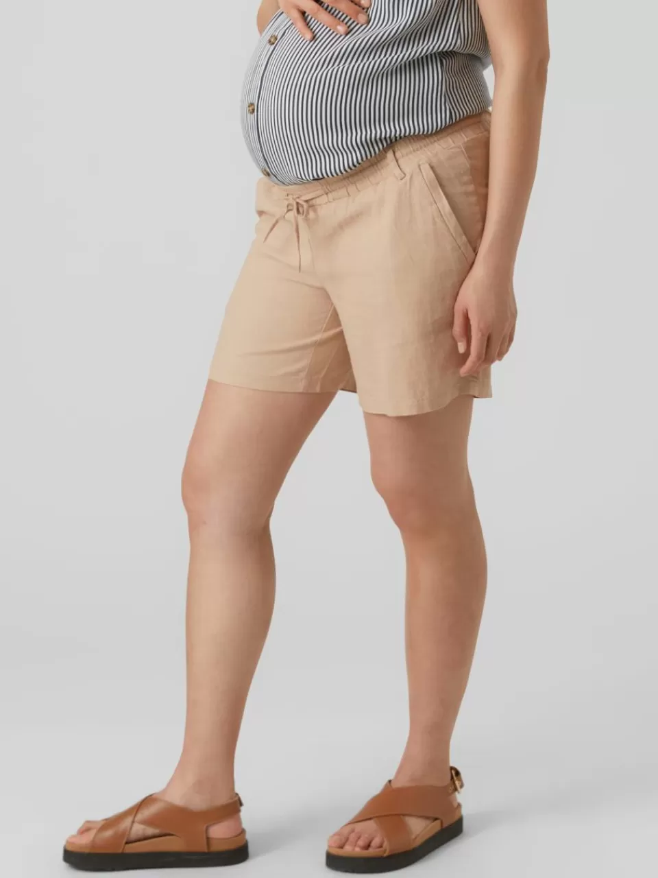 Cheap VERO MODA Mamma-shorts Warm Taupe