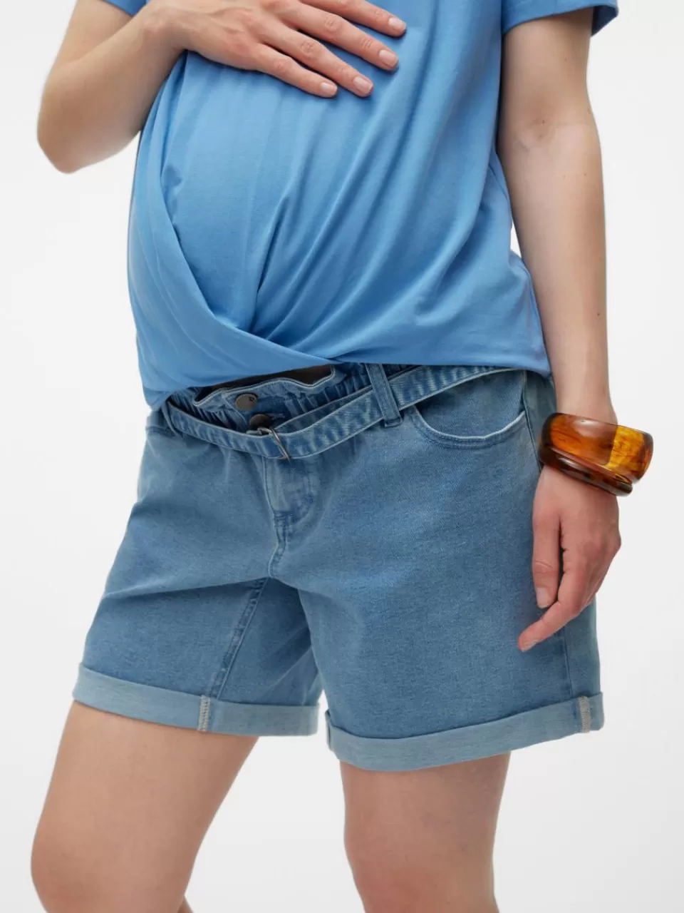 Flash Sale VERO MODA Mamma-shorts Light Blue Denim