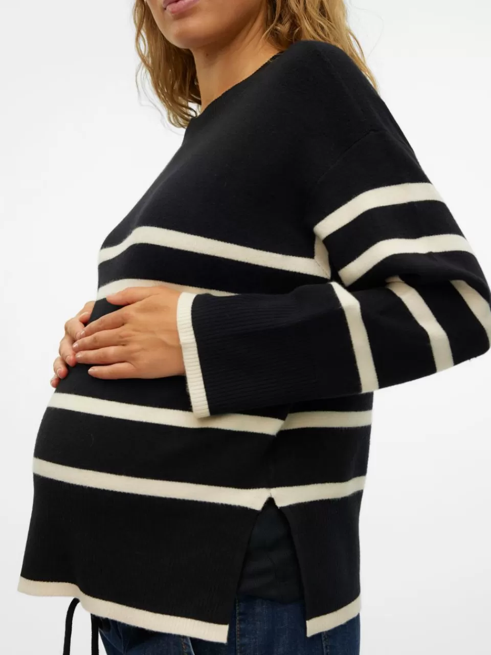 Online VERO MODA Mamma-strikkegenser Black