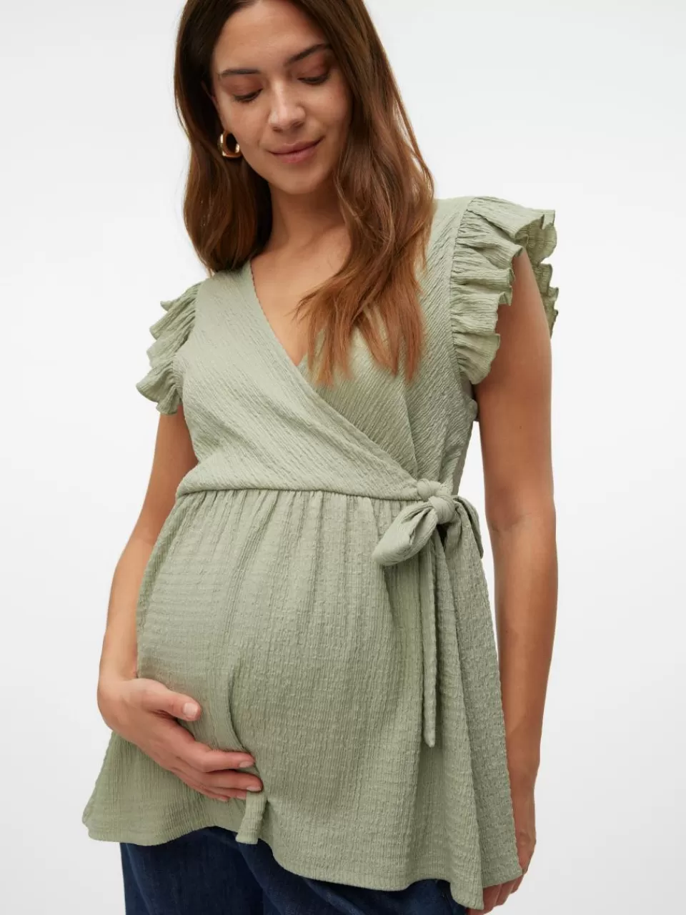 Online VERO MODA Mamma-top Desert Sage