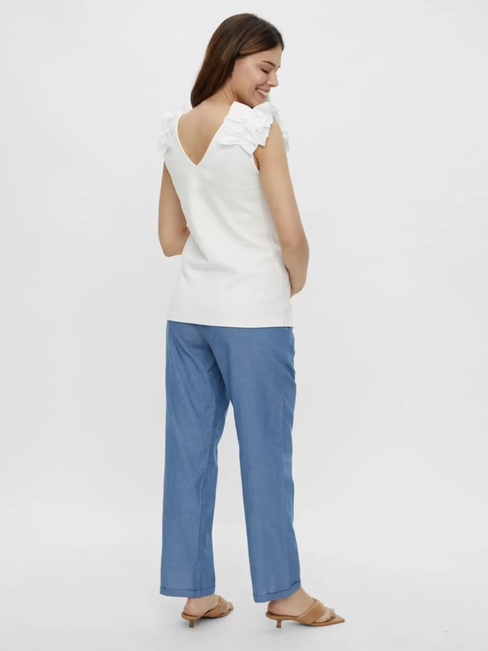 Fashion VERO MODA Mamma-topp Bright White