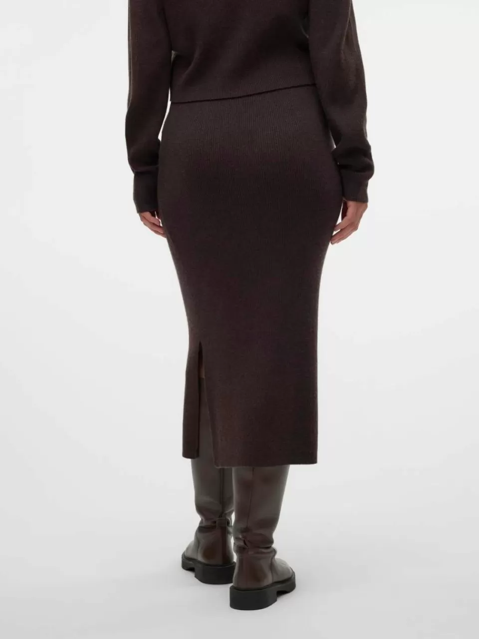 Shop VERO MODA Midiskjørt Chocolate Torte