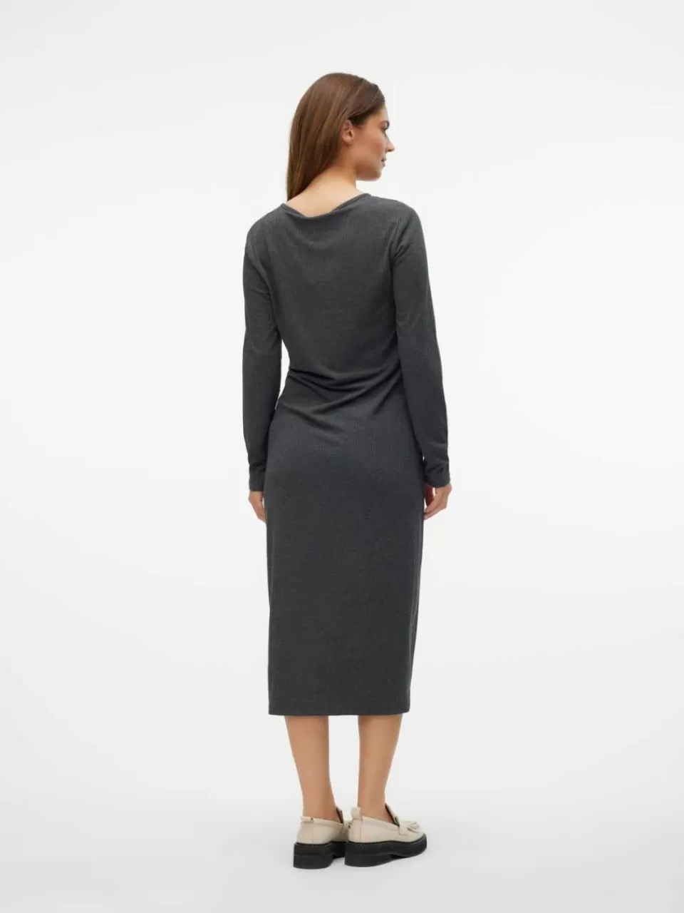 Cheap VERO MODA MLELLY Gravidkjole Dark Grey Melange