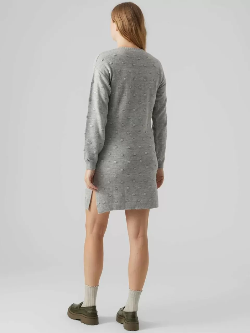 Shop VERO MODA MLINES Gravidkjole Light Grey Melange