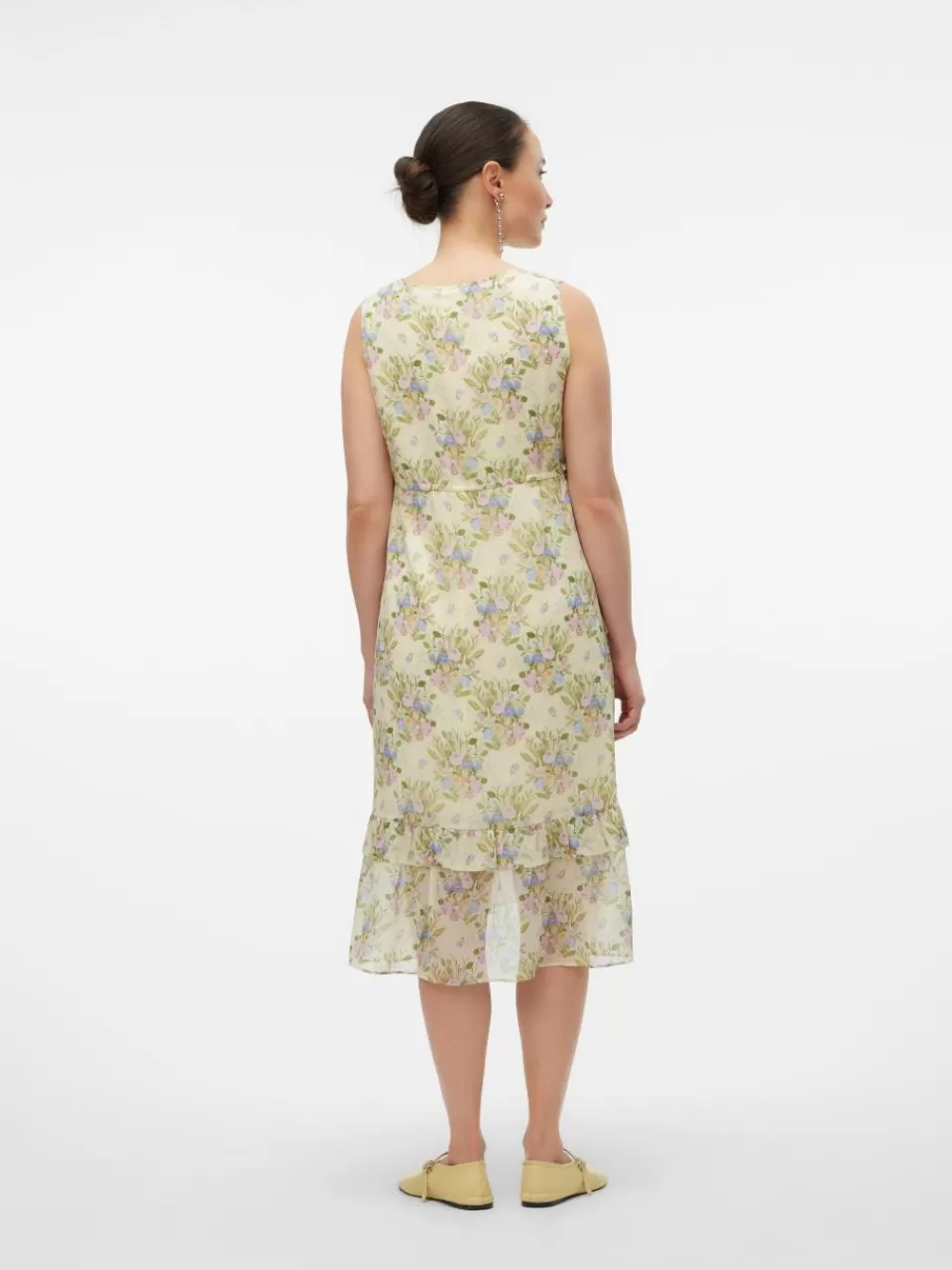 Online VERO MODA MLJONI Gravidkjole Lime Cream