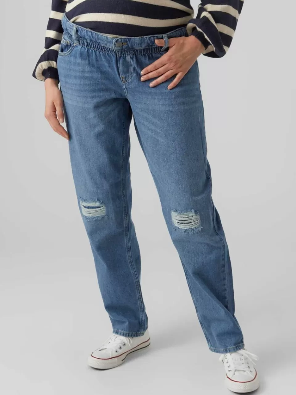 Outlet VERO MODA Mom Fit Middels høy midje Jeans Medium Blue Denim