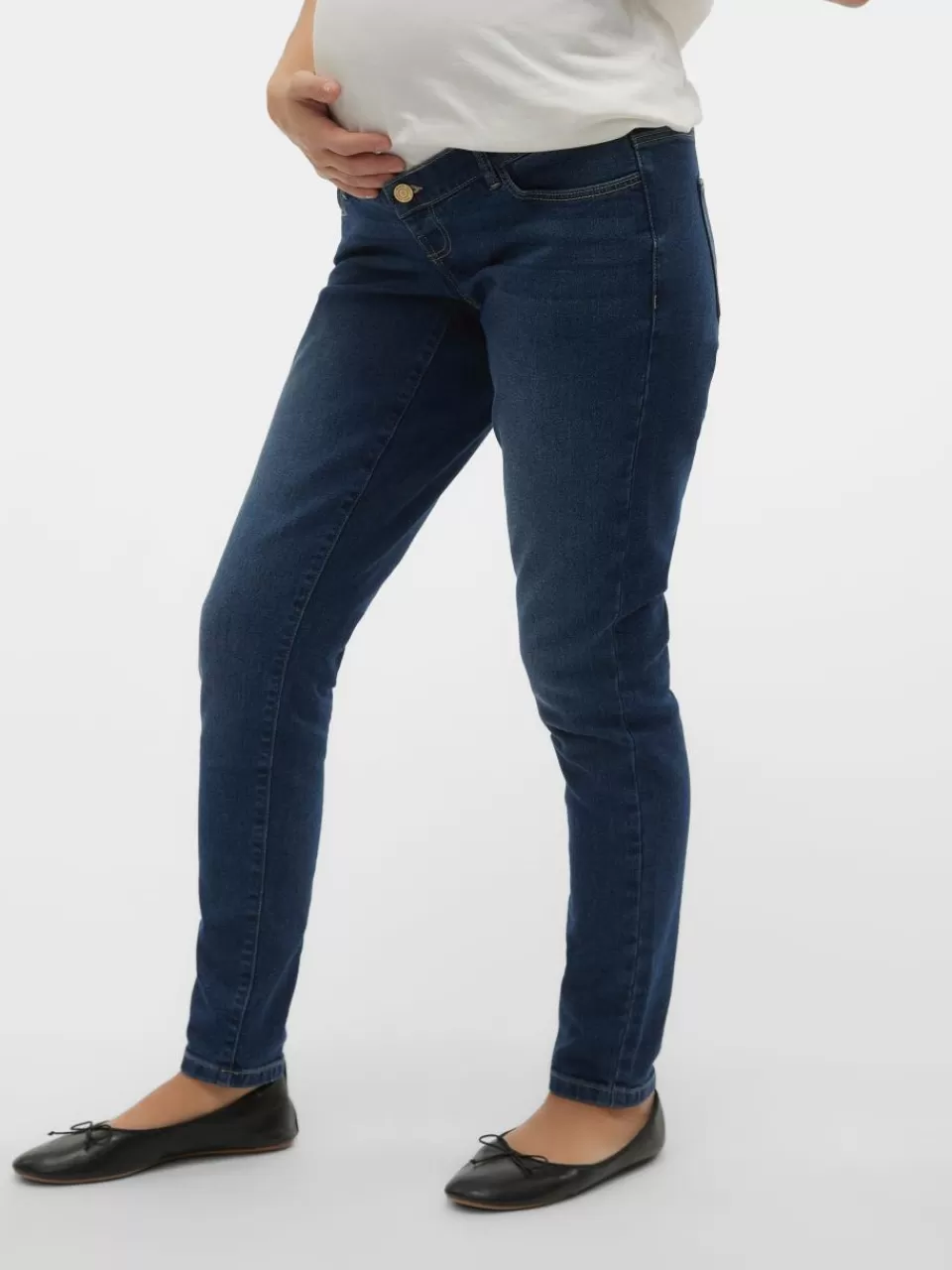 New VERO MODA Skinny Fit Jeans Medium Blue Denim