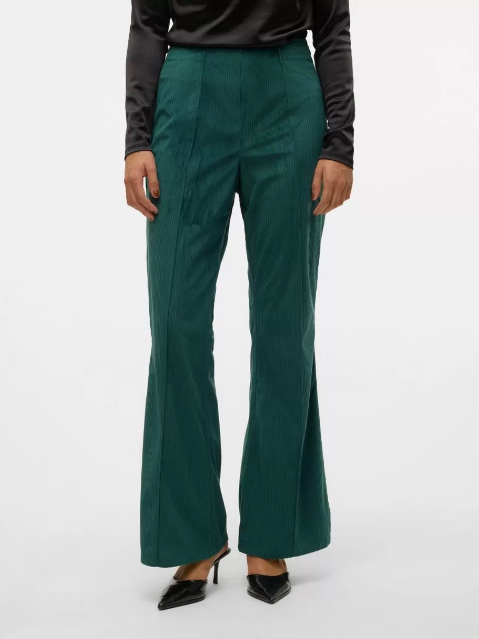 Flash Sale VERO MODA SNDIANA Høy midje Bukser Deep Teal