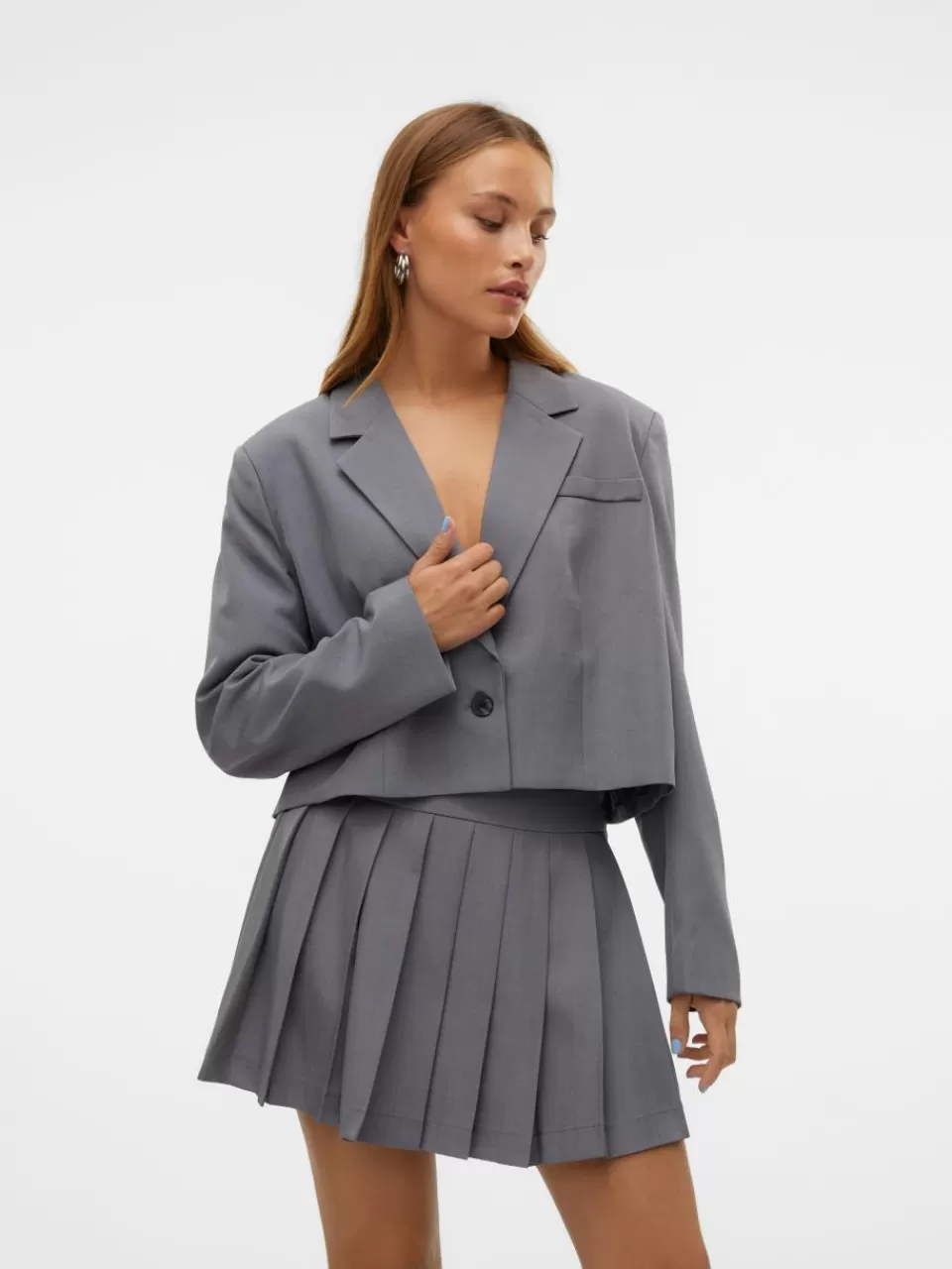 Discount VERO MODA SNMEGAN Blazer Harbor Mist