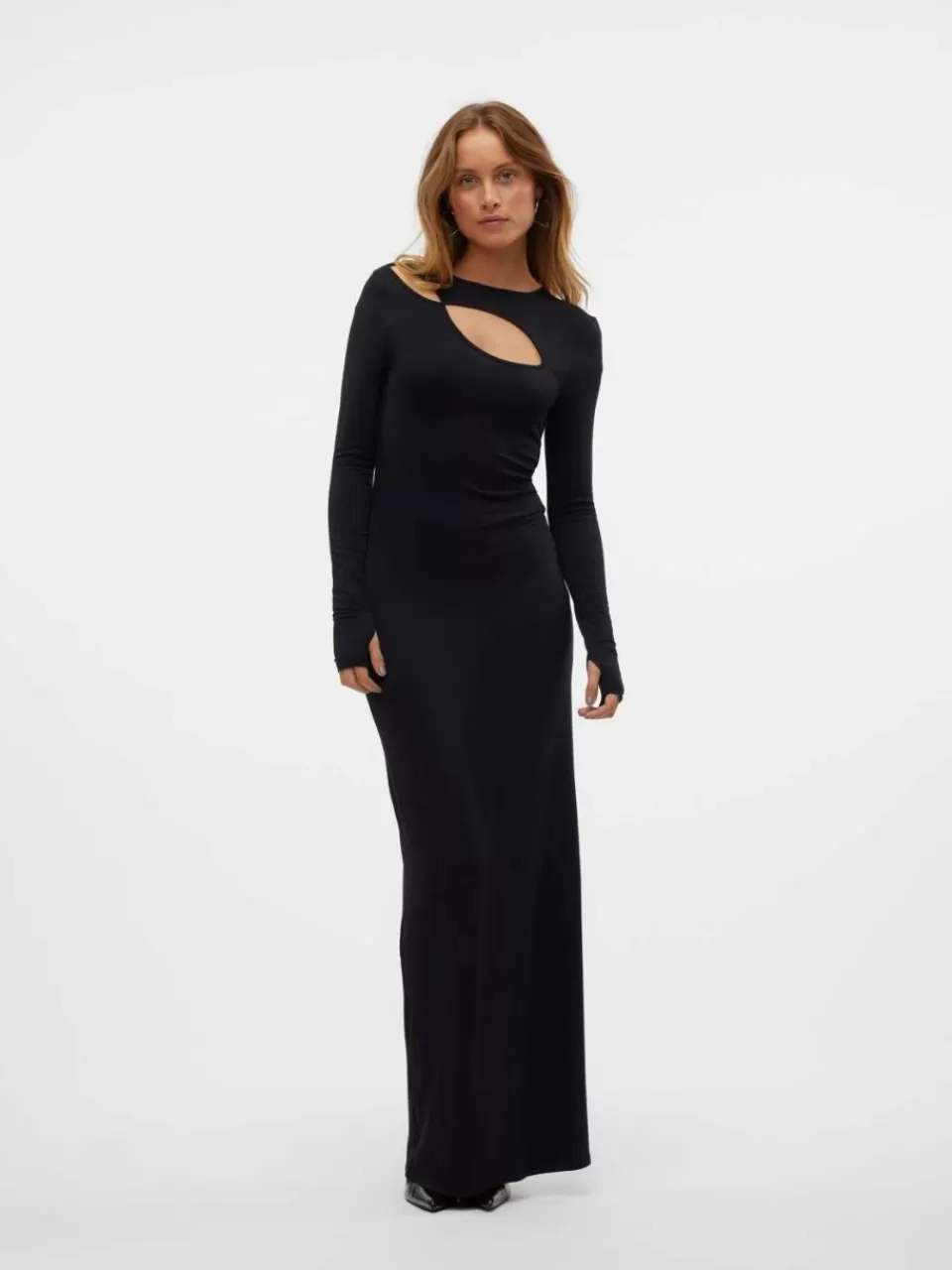 Sale VERO MODA SNOLIVIA Lang kjole Black