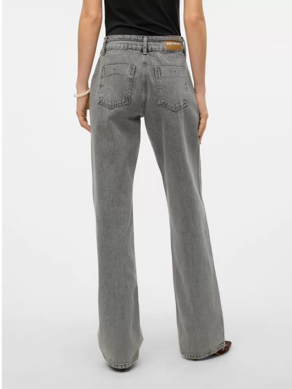 Best Sale VERO MODA SNRANCY Loose fit Jeans Light Grey Denim