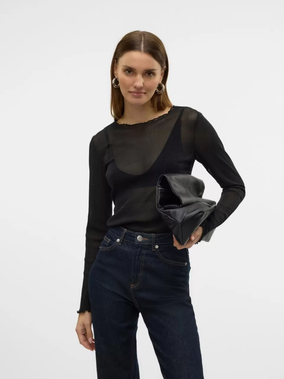Sale VERO MODA SNSHIMMER Topp Black