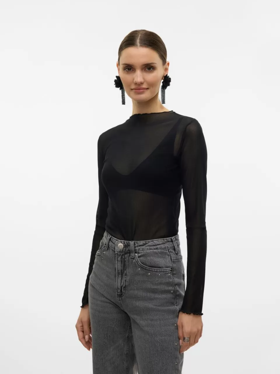 New VERO MODA SNSHIMMER Topp Black