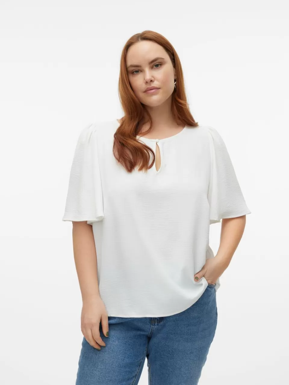 Discount VERO MODA VMALVA Topp Snow White