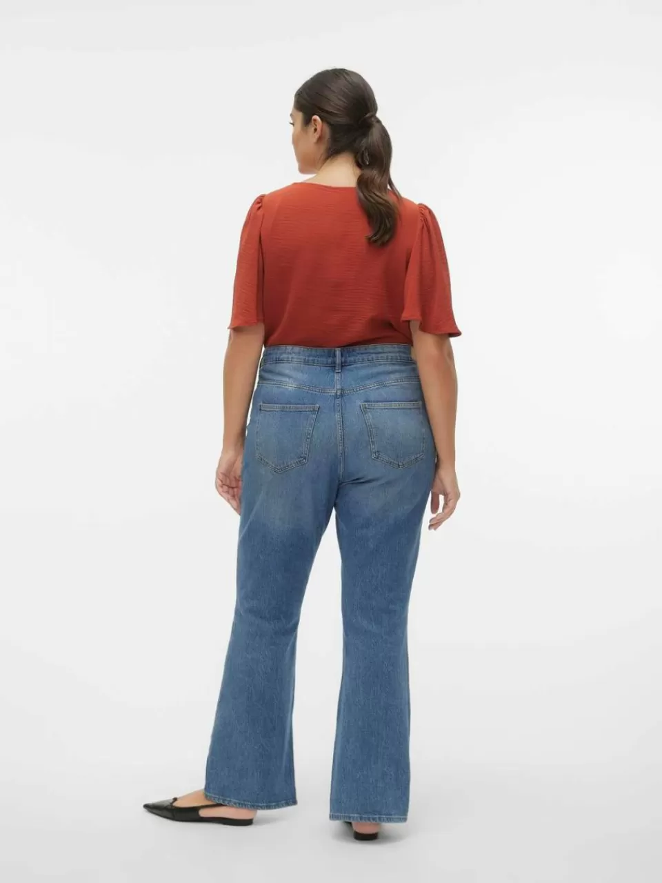 Best Sale VERO MODA VMALVA Topp Red Ochre