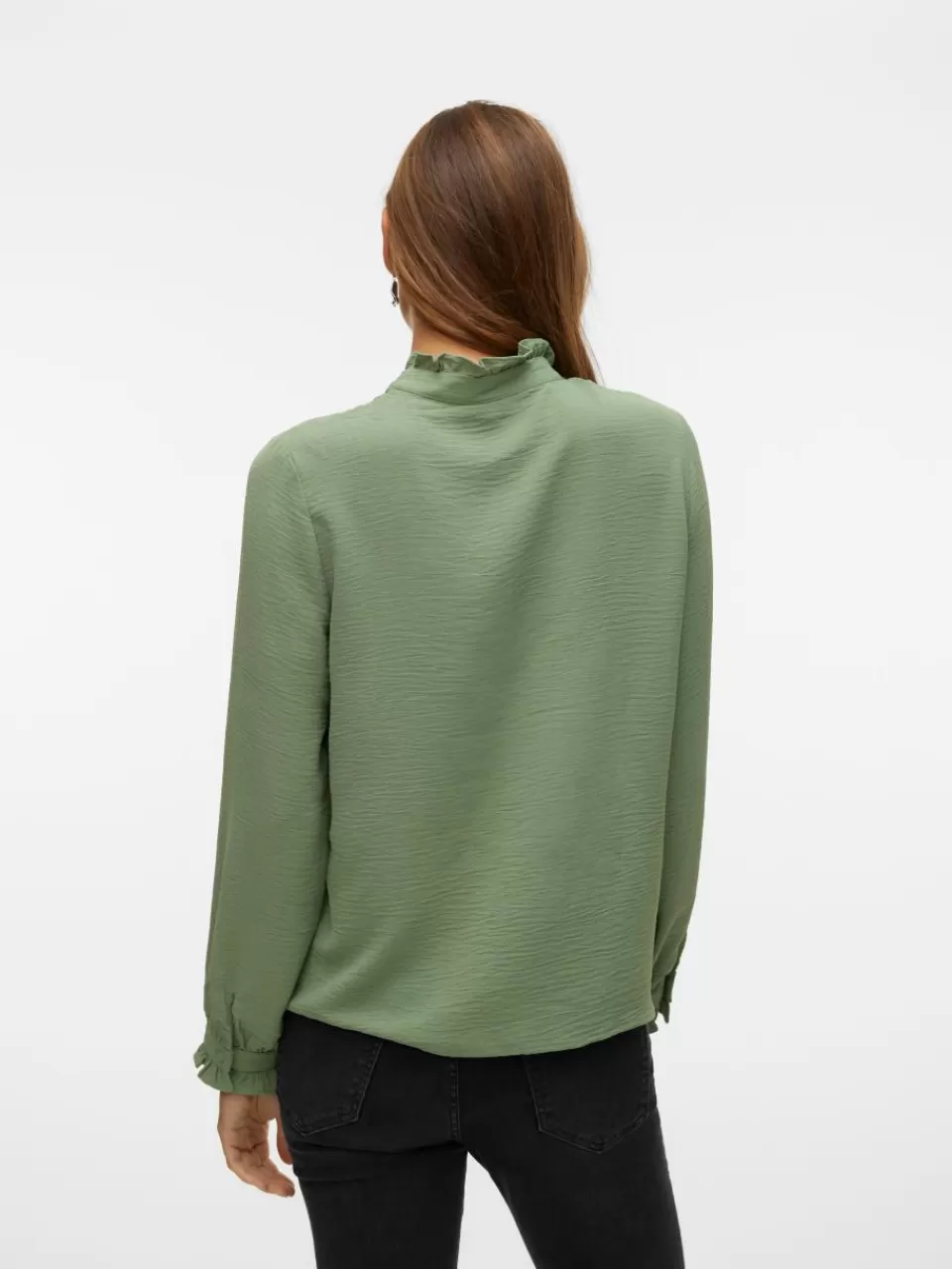 Outlet VERO MODA VMALVA Topp Hedge Green