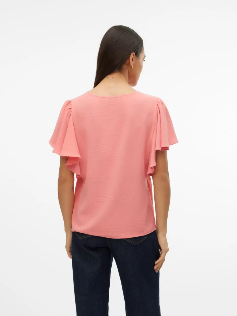 Best Sale VERO MODA VMALVA Topp Peach Blossom