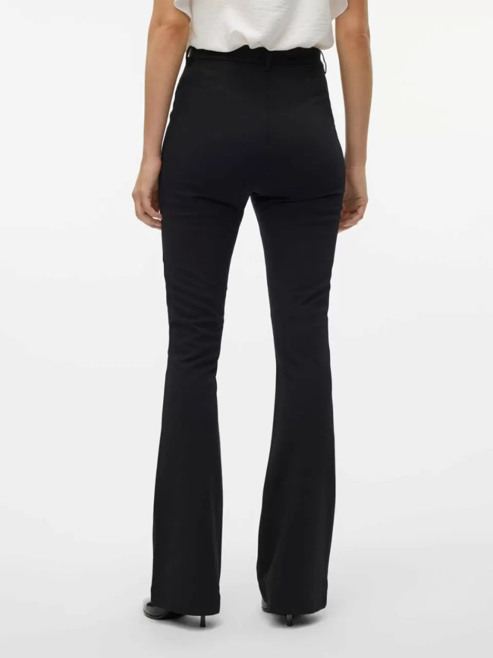 Hot VERO MODA VMAMIRA Middels høy midje Bukser Black