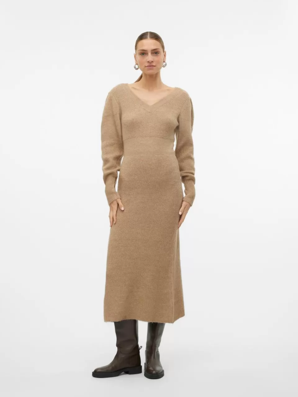 Sale VERO MODA VMANGALINA Lang kjole Silver Mink