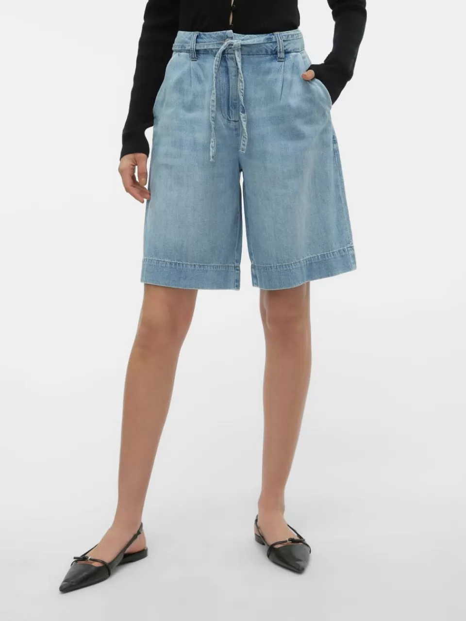 Best Sale VERO MODA VMARIA Shorts Light Blue Denim