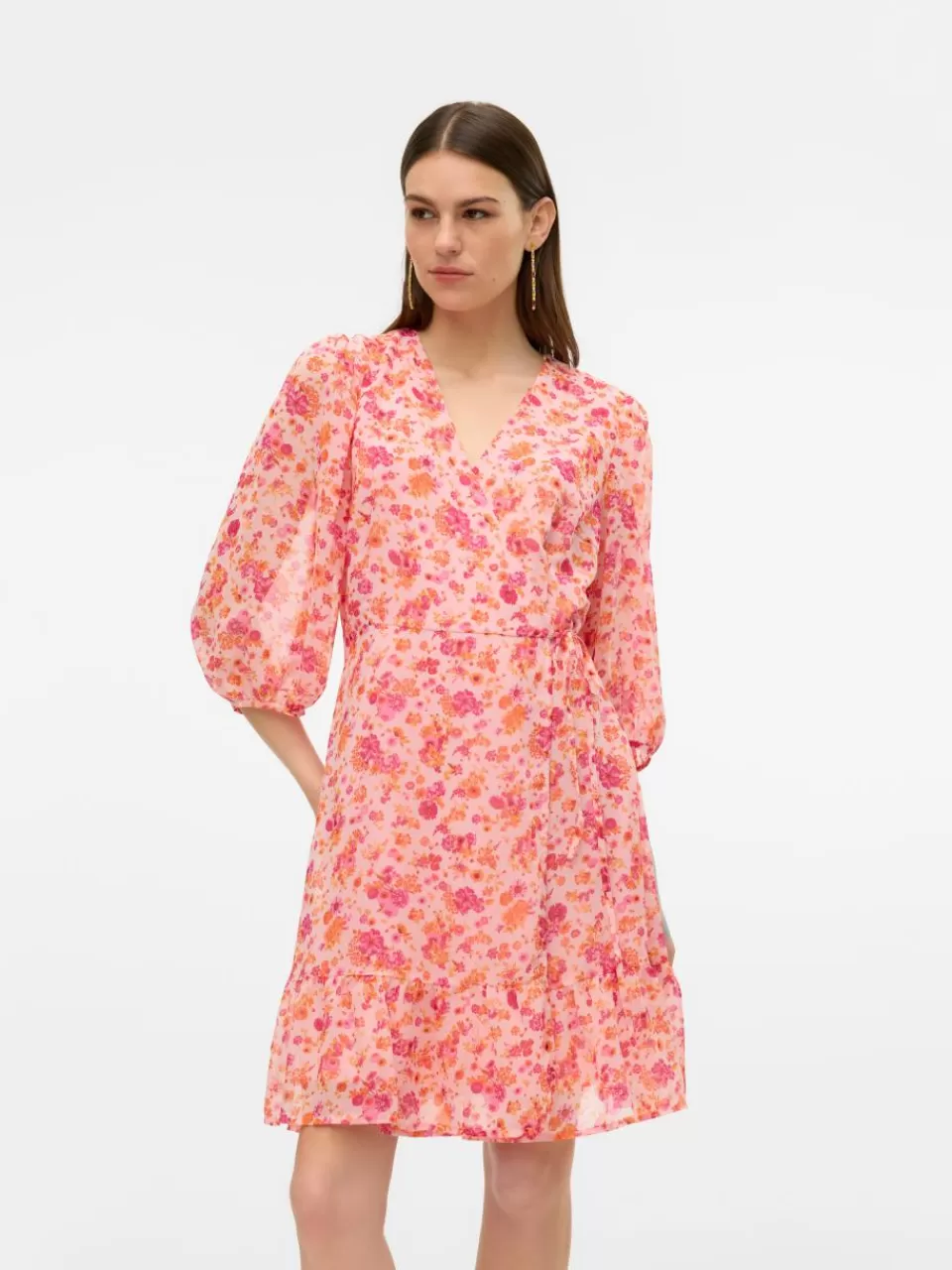 Best Sale VERO MODA VMAUDORA Kort kjole Barely Pink