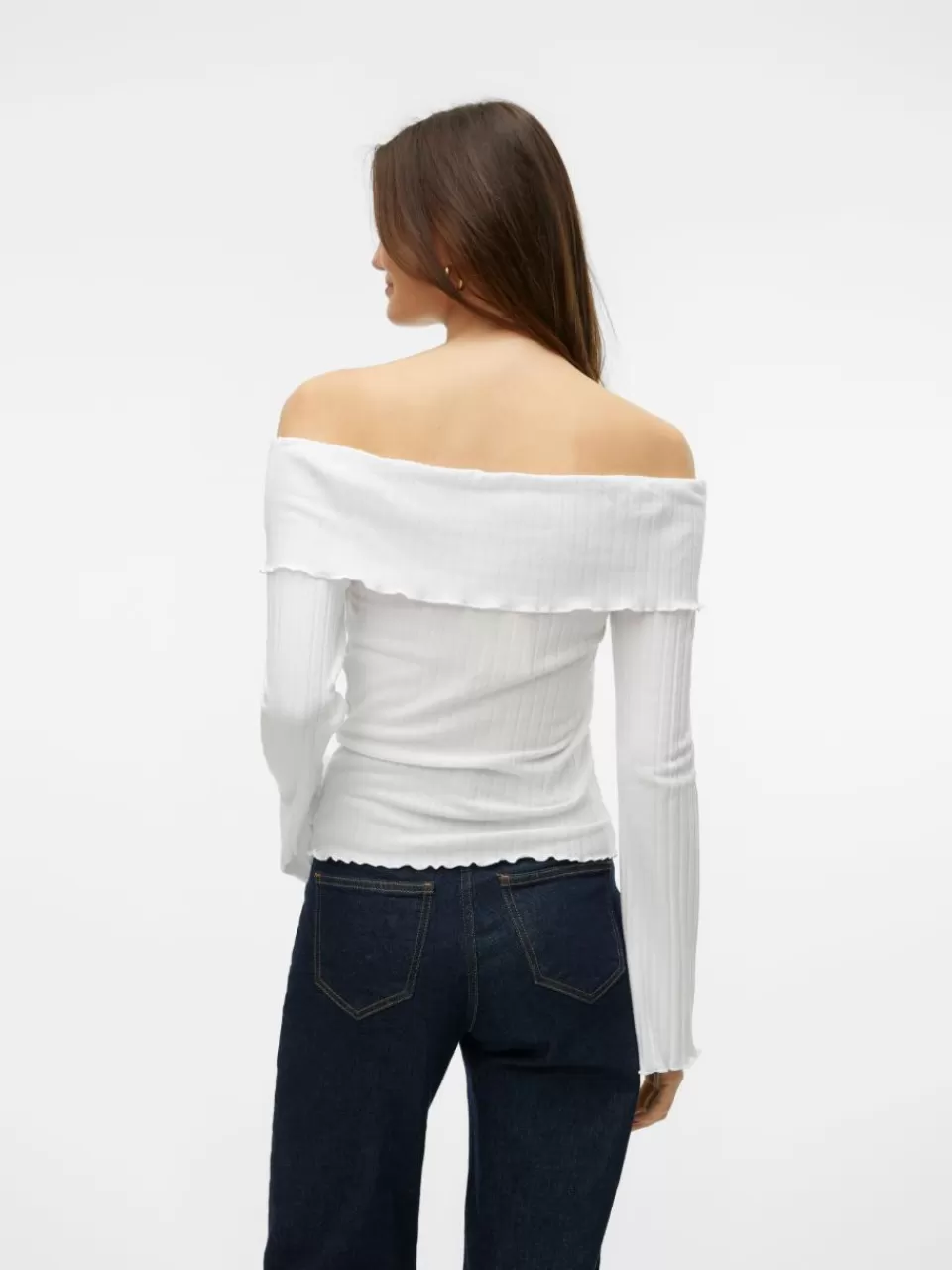 New VERO MODA VMAURA Topp Bright White