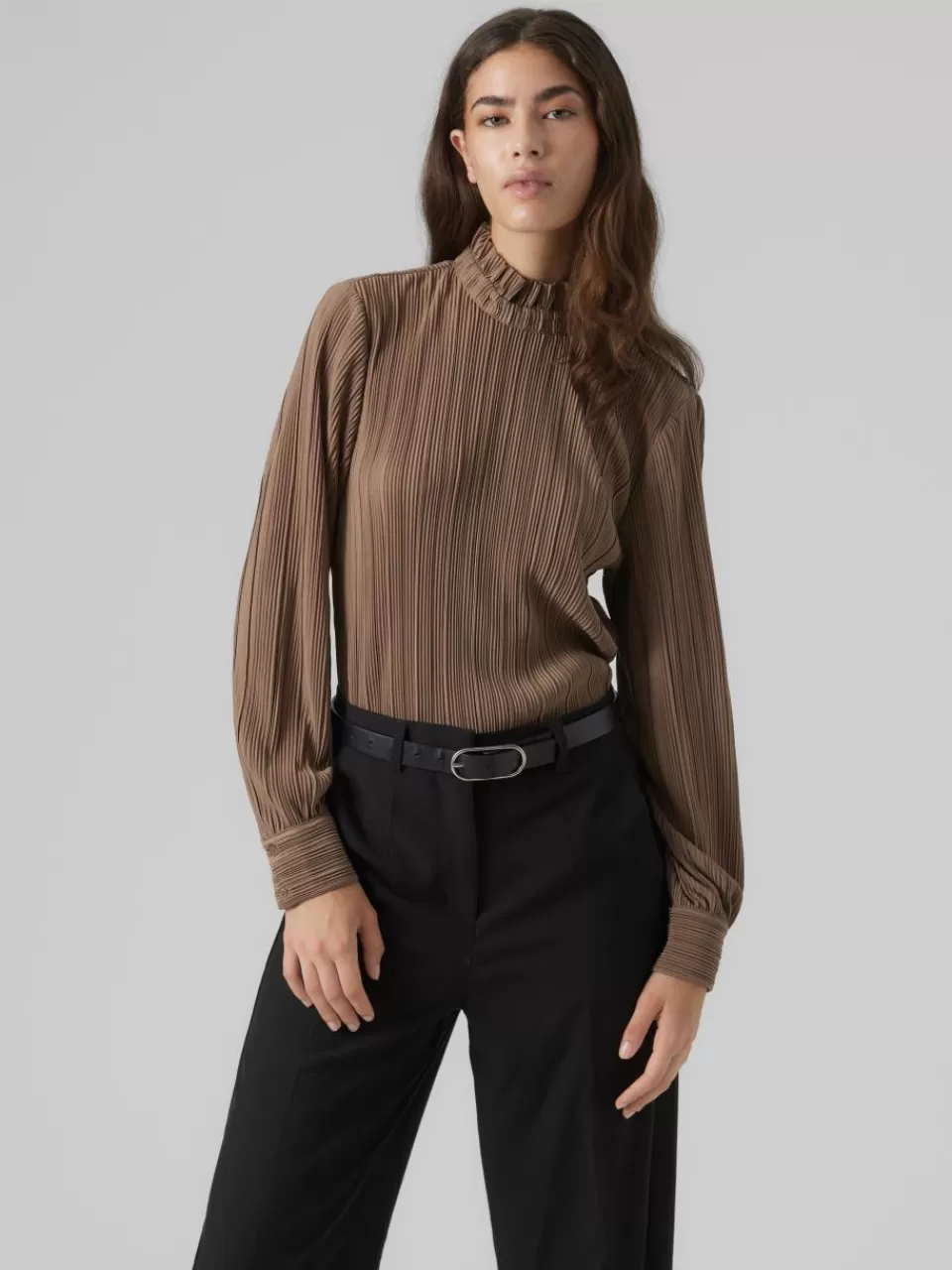 Discount VERO MODA VMAURORA Topp Brown Lentil