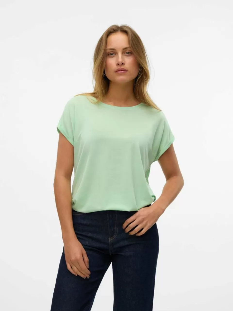 Store VERO MODA VMAVA T-skjorte Pastel Green