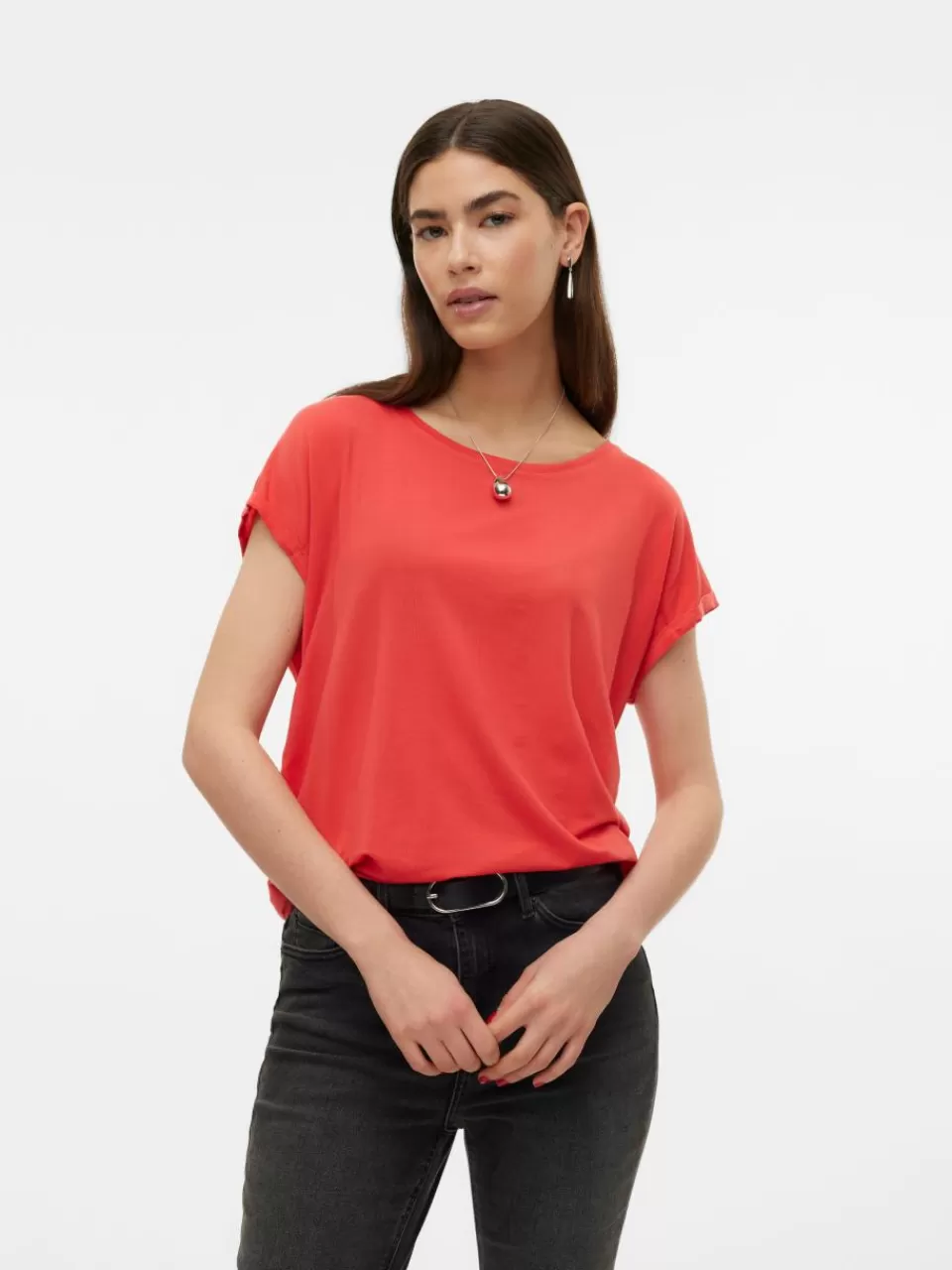 Sale VERO MODA VMAVA T-skjorte Cayenne