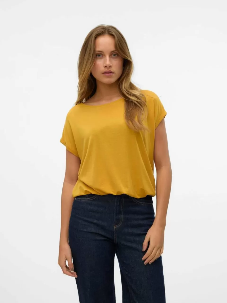New VERO MODA VMAVA T-skjorte Golden Spice