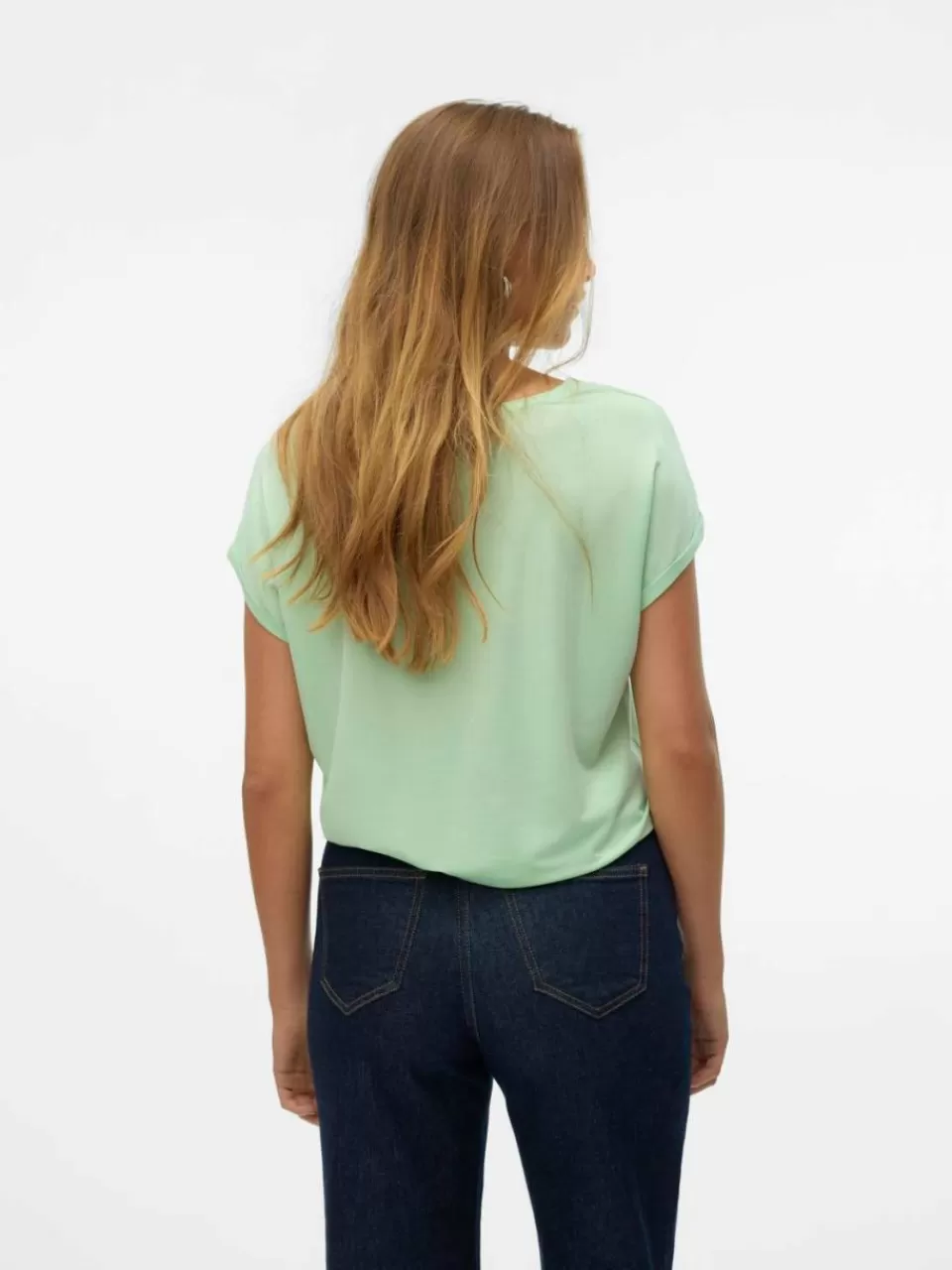 Store VERO MODA VMAVA T-skjorte Pastel Green