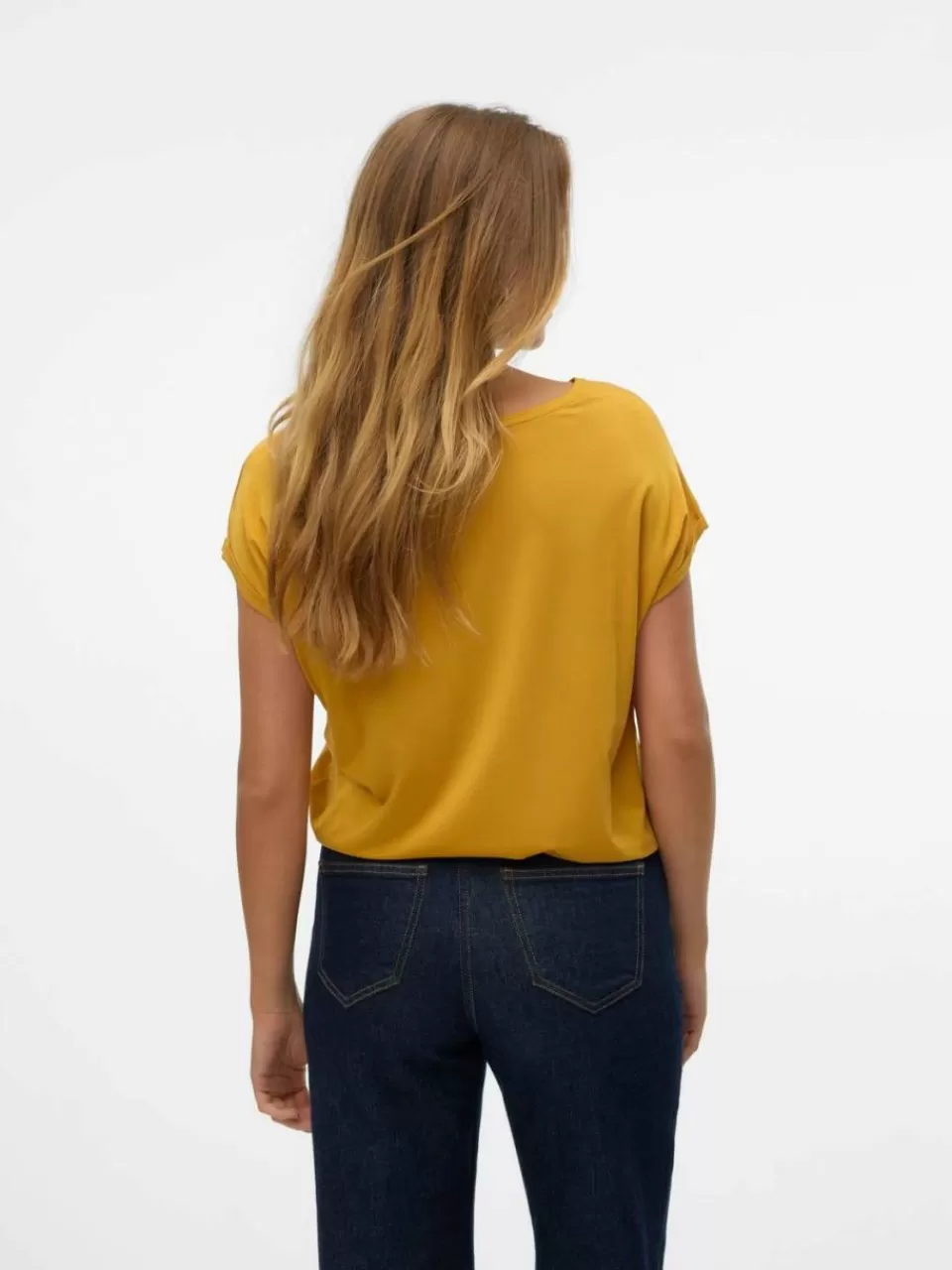 New VERO MODA VMAVA T-skjorte Golden Spice