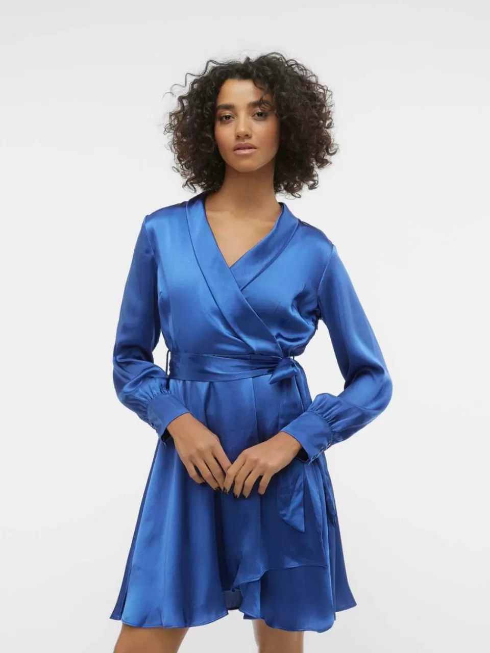 New VERO MODA VMBEATRICE Kort kjole Galaxy Blue