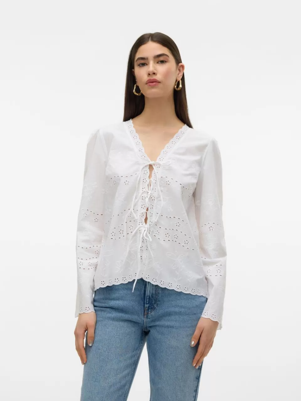 Best Sale VERO MODA VMBELLA Topp Bright White