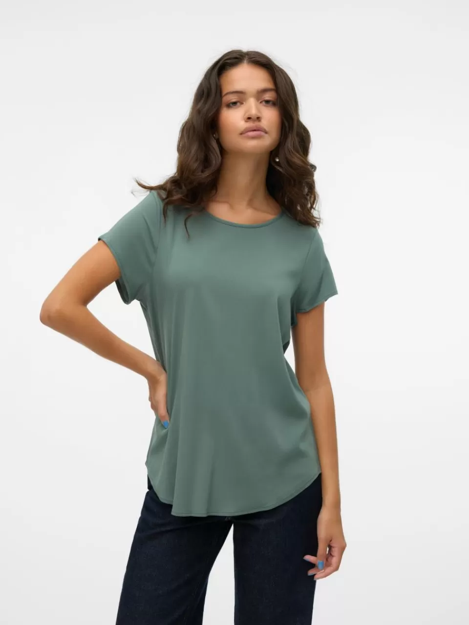 Sale VERO MODA VMBELLA Topp Dark Forest