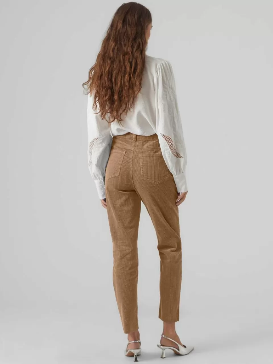 Best Sale VERO MODA VMBRENDA Høyt snitt Bukser Tigers Eye