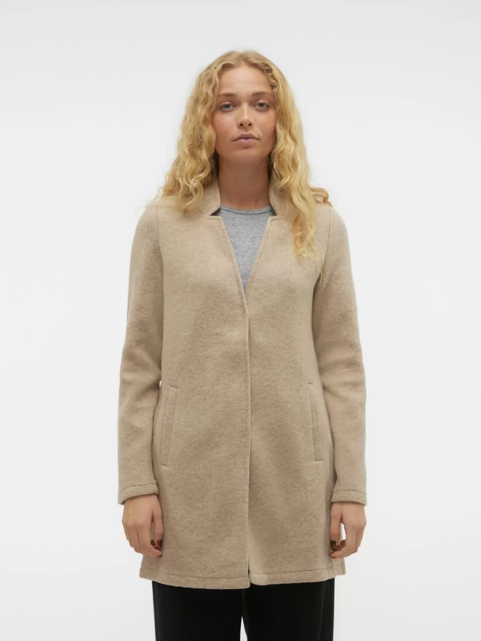New VERO MODA VMBRUSHEDKATRINE Jakke Silver Mink