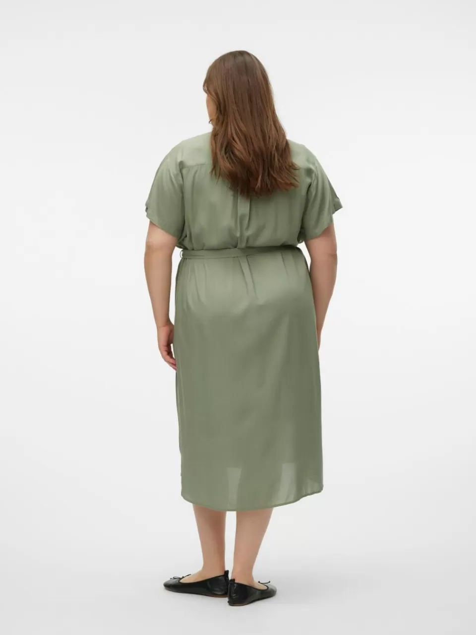 Cheap VERO MODA VMBUMPY Lang kjole Hedge Green