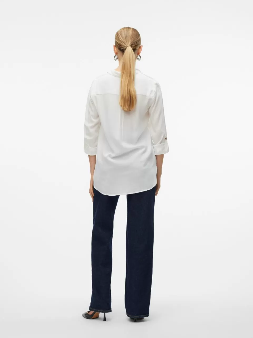 Sale VERO MODA VMBUMPY Skjorte Snow White