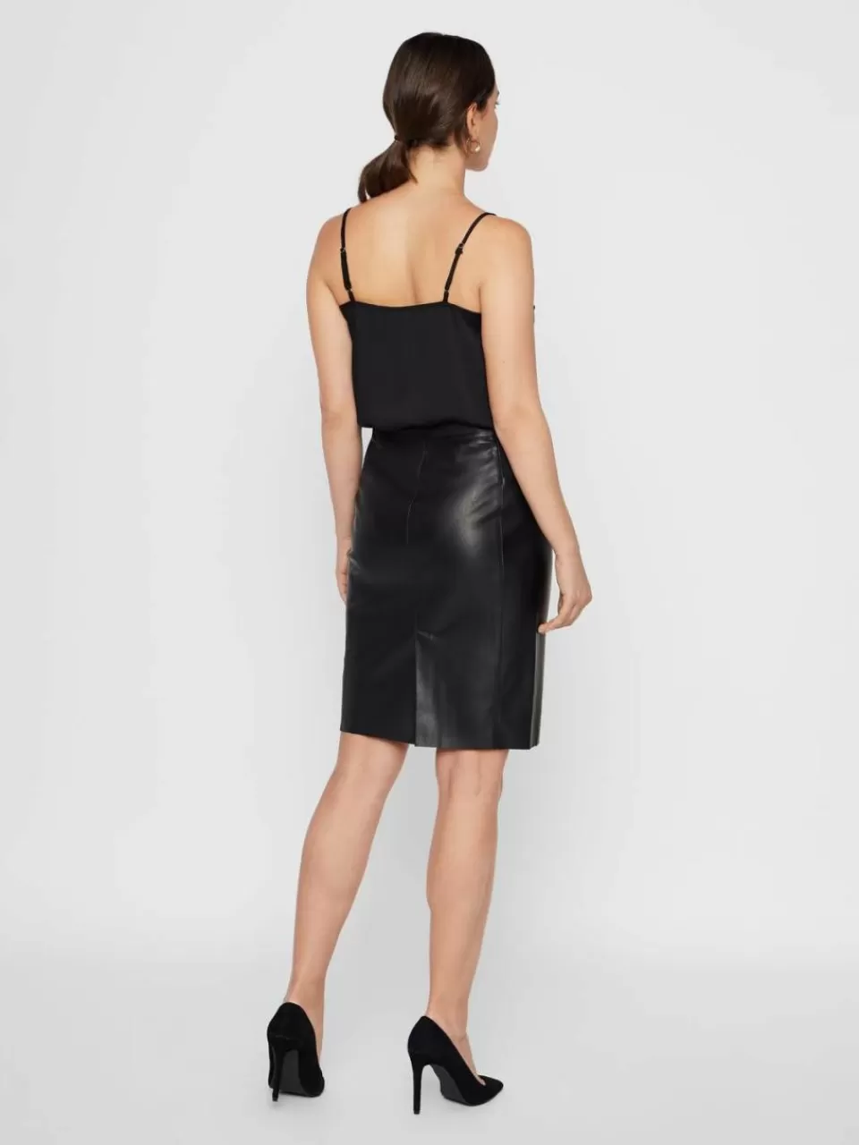 Best Sale VERO MODA VMBUTTERSIA Middels høy midje Kort skjørt Black