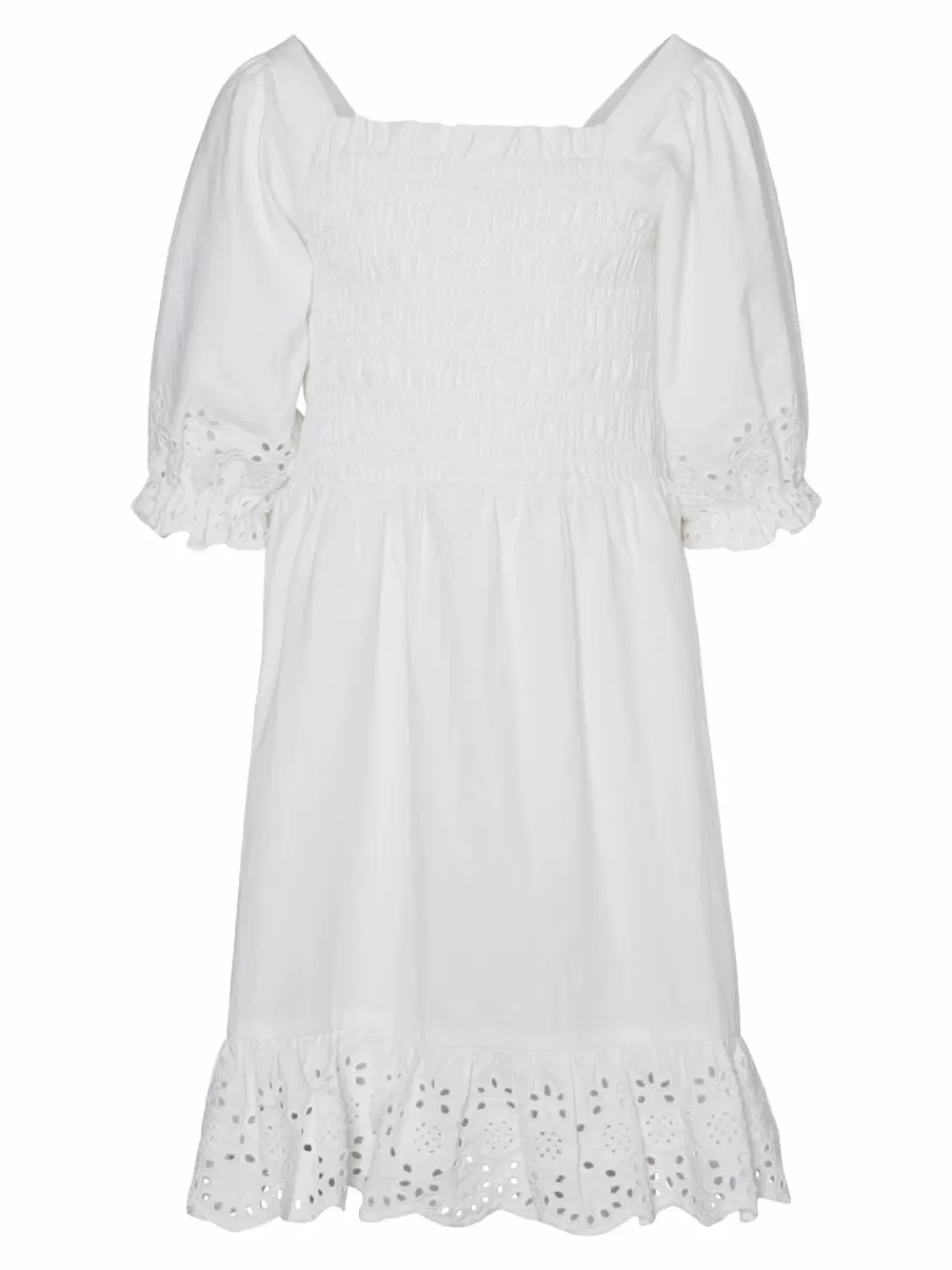 Sale VERO MODA VMCAITLYN Kort kjole Bright White