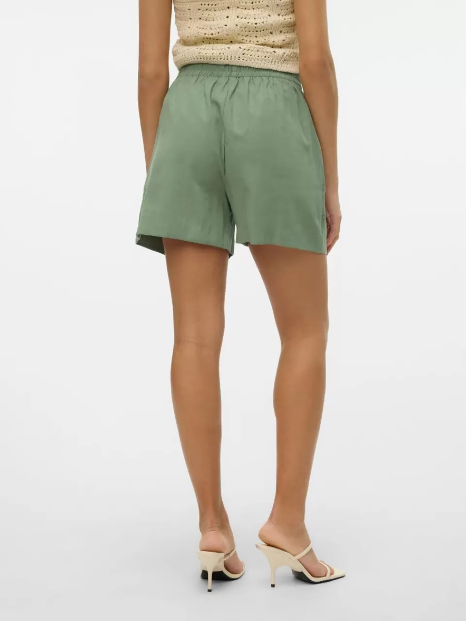 Discount VERO MODA VMCARISA Shorts Hedge Green