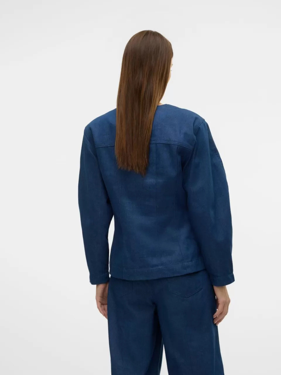 Fashion VERO MODA VMCARLA Skjorte Blue Indigo