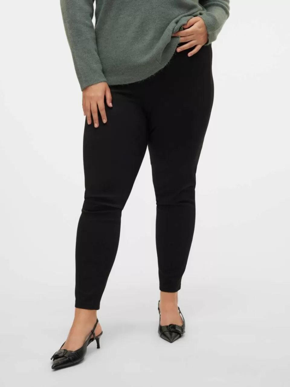 Outlet VERO MODA VMCAUGUSTA Høyt snitt Leggings Black